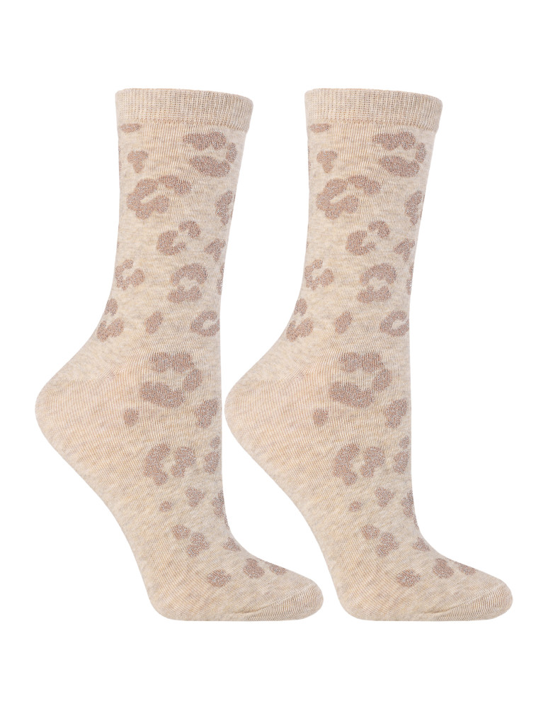 Długie - Skarpetki damskie długie w prążek i wzory 3-pak WIELOKOLOROWY - produkt moraj.pl 3