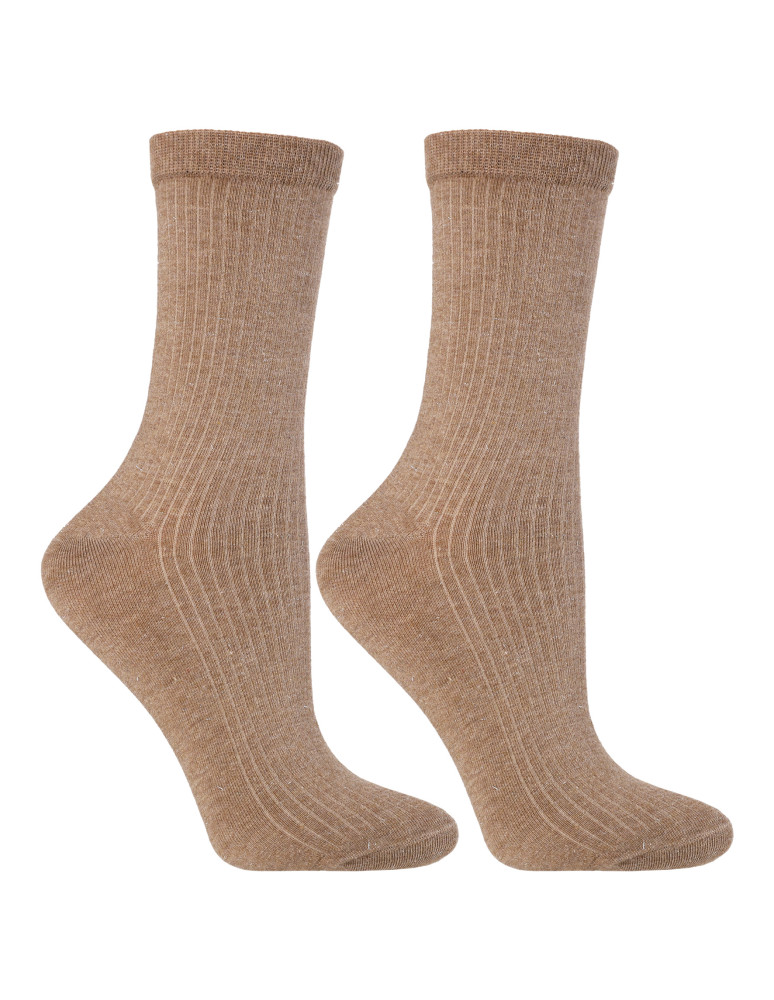 Długie - Skarpetki damskie długie w prążek i wzory 3-pak WIELOKOLOROWY - produkt moraj.pl 2