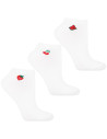 Skarpetki damskie stopki z owocami 3-pak BIAŁY