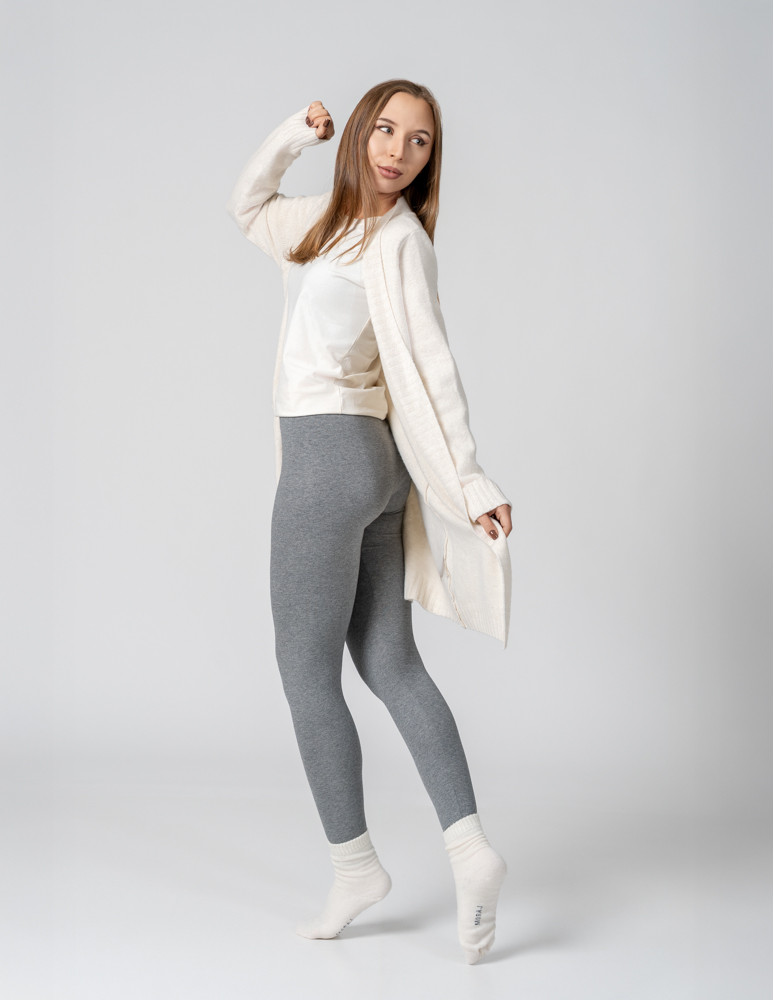 Legginsy - Klasyczne bawełniane legginsy damskie WIELOKOLOROWY - produkt moraj.pl 5