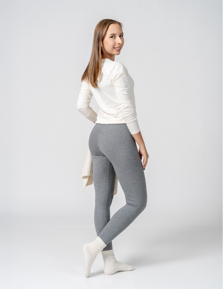 Legginsy - Klasyczne bawełniane legginsy damskie WIELOKOLOROWY - produkt moraj.pl 4