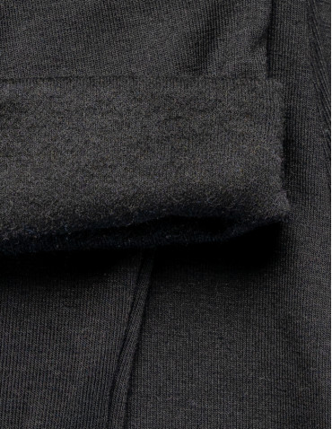 Legginsy - Klasyczne legginsy ocieplane damskie CZARNY - produkt 2