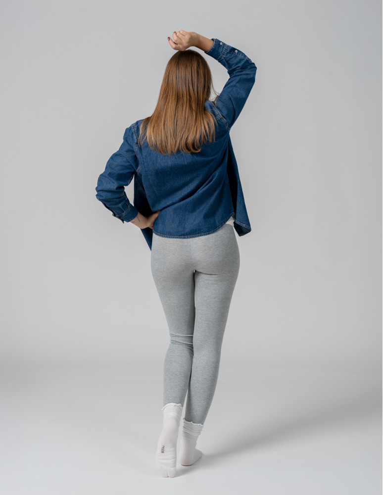 Legginsy - Klasyczne bawełniane legginsy damskie WIELOKOLOROWY - produkt moraj.pl 9
