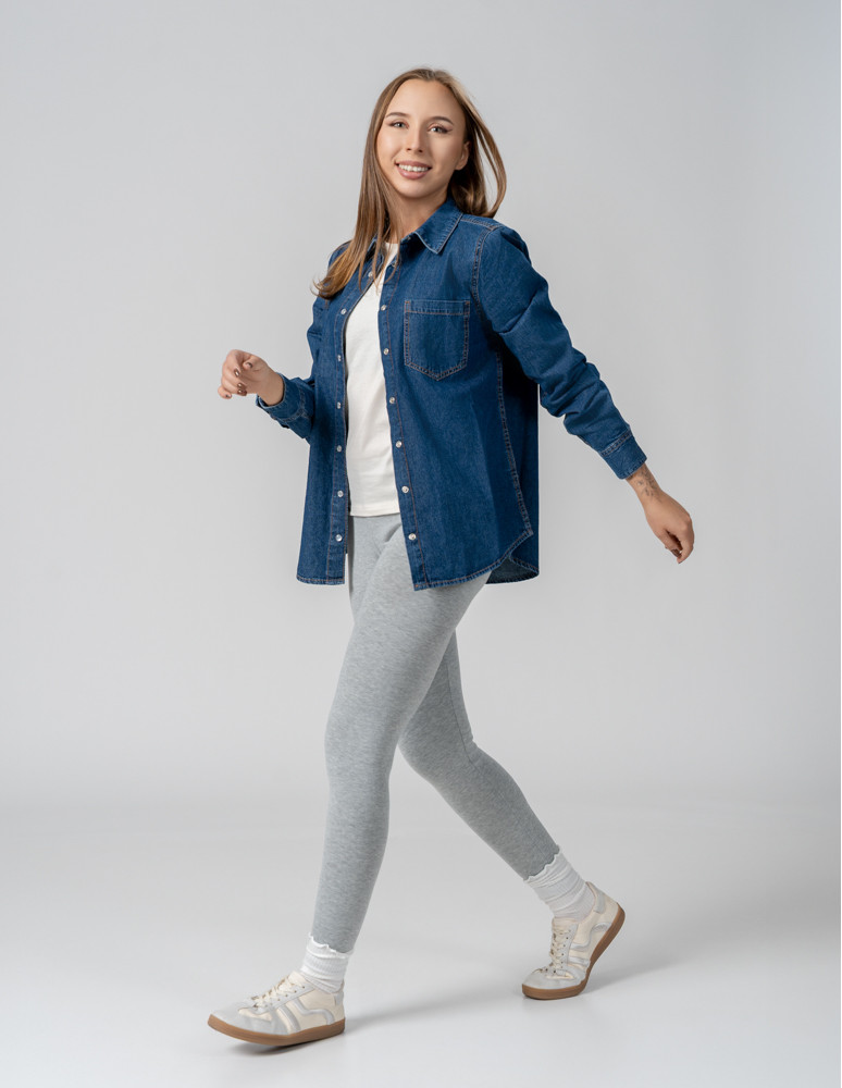 Legginsy - Klasyczne bawełniane legginsy damskie WIELOKOLOROWY - produkt moraj.pl 8