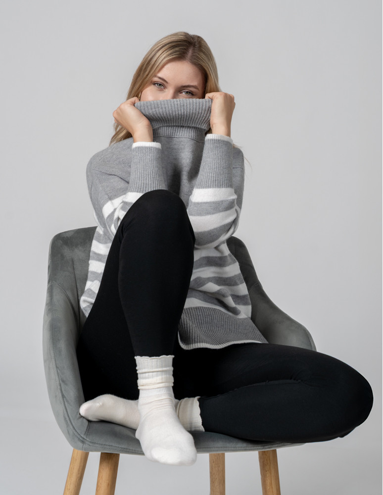 Legginsy - Klasyczne bawełniane legginsy damskie WIELOKOLOROWY - produkt moraj.pl 28