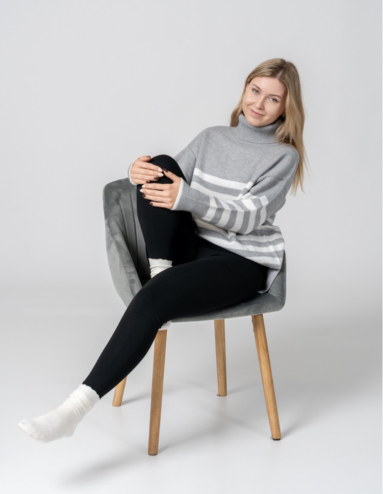 Legginsy - Klasyczne bawełniane legginsy damskie WIELOKOLOROWY - produkt moraj.pl 26