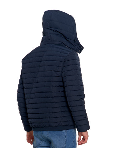 Męska kurtka pikowana z odpinanym kapturem - produkt 2