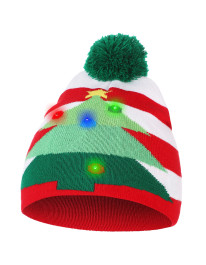 Czapka świąteczna LED z pomponem - produkt 2