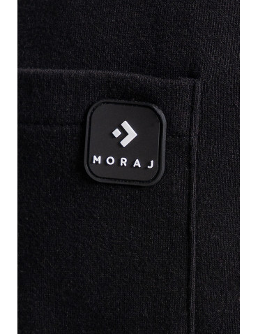 Spodnie - Spodnie męskie dresowe z kieszeniami i ściągaczami CZARNY - produkt 9