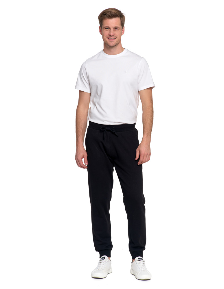 Spodnie - Spodnie męskie dresowe z kieszeniami i ściągaczami CZARNY - produkt moraj.pl 6