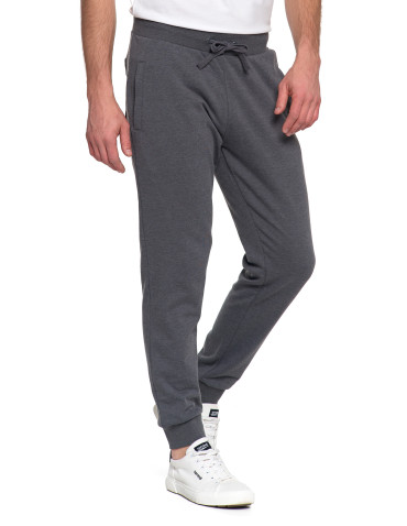Spodnie - Spodnie męskie dresowe z kieszeniami i ściągaczami SZARY - produkt 9