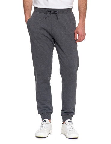 Spodnie - Spodnie męskie dresowe z kieszeniami i ściągaczami SZARY - produkt 10