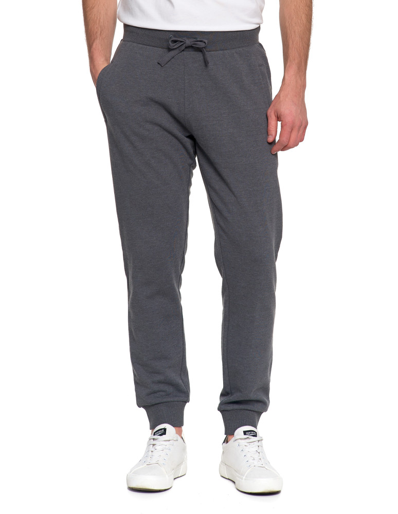 Spodnie - Spodnie męskie dresowe z kieszeniami i ściągaczami SZARY - produkt moraj.pl 10