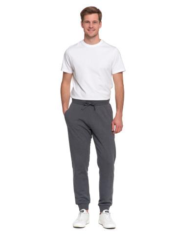 Spodnie - Spodnie męskie dresowe z kieszeniami i ściągaczami SZARY - produkt 1