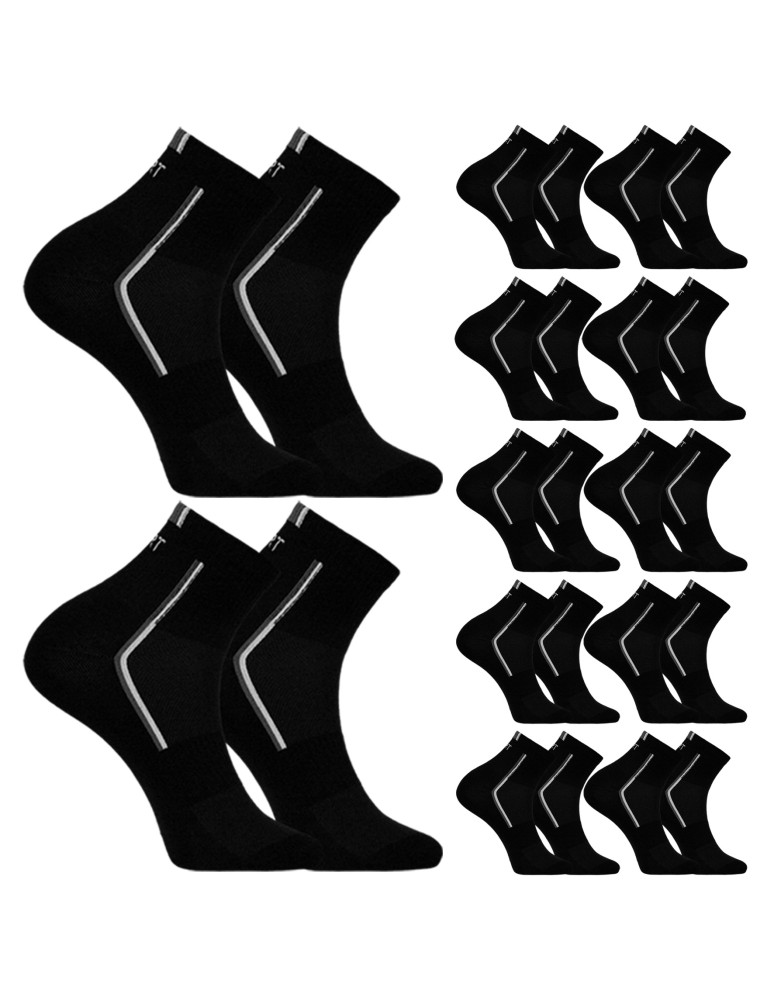 Skarpety męskie za kostkę bawełniane klasyczne 12-pak WIELOKOLOROWY