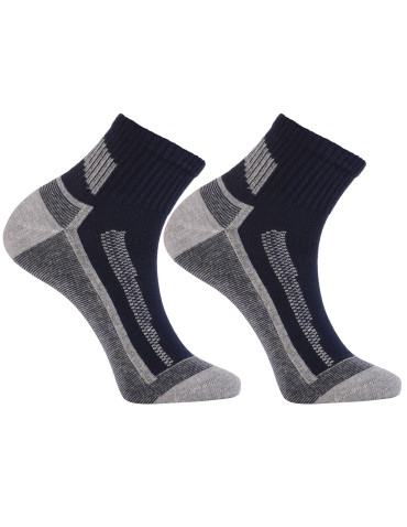 Za kostkę - Skarpety męskie za kostkę z szerokim ściągaczem 3-pak WIELOKOLOROWY - produkt 4