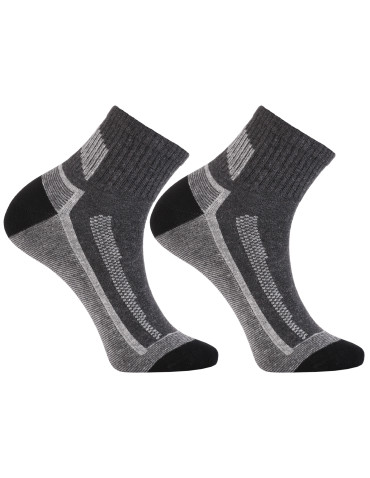 Za kostkę - Skarpety męskie za kostkę z szerokim ściągaczem 3-pak WIELOKOLOROWY - produkt 3