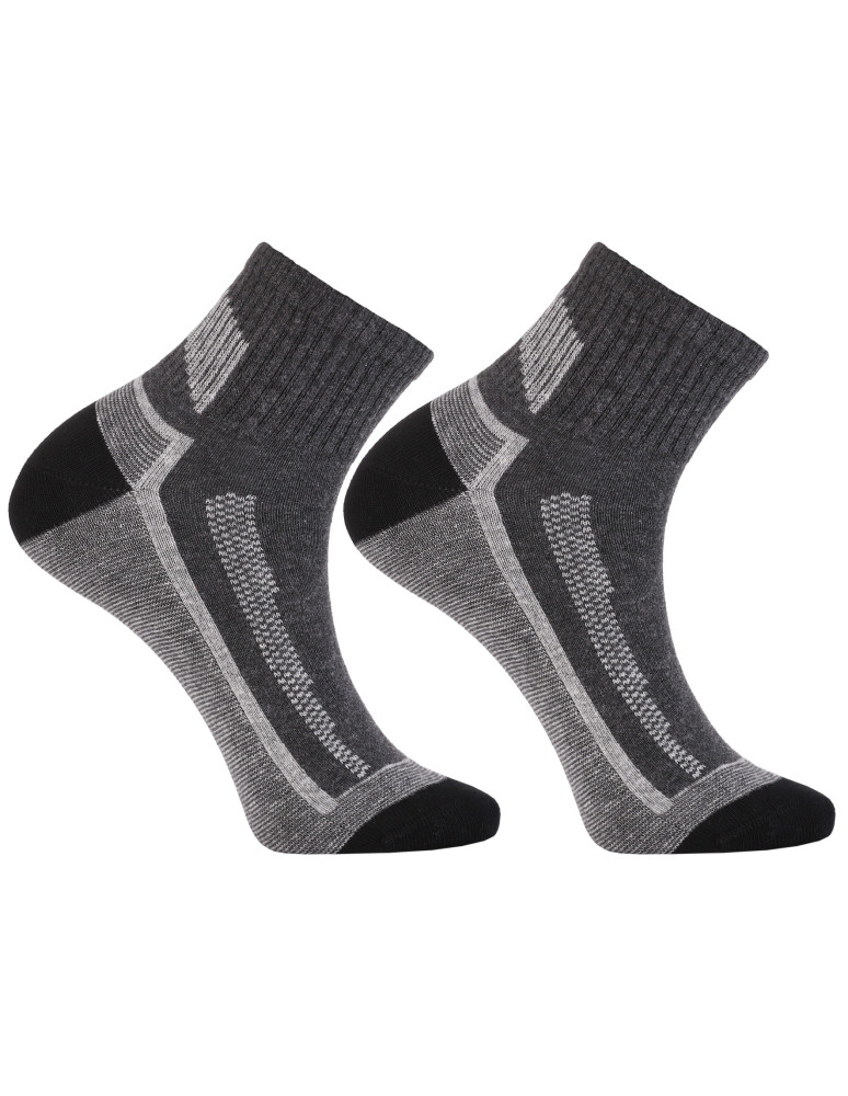 Za kostkę - Skarpety męskie za kostkę z szerokim ściągaczem 3-pak WIELOKOLOROWY  - produkt moraj.pl 3