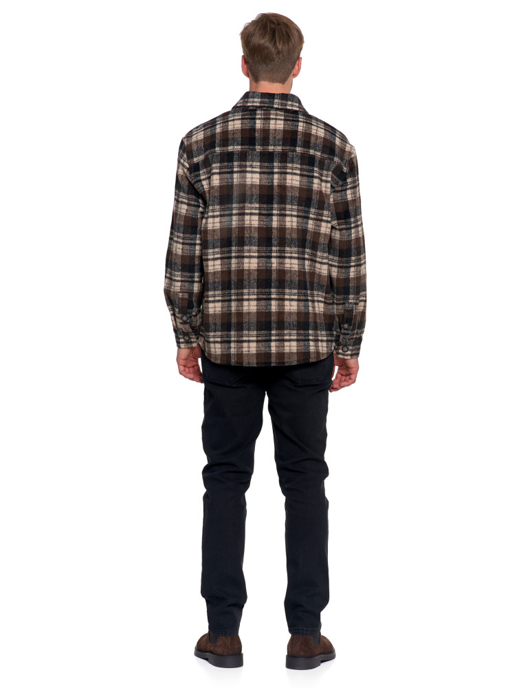 Odzież wierzchnia - Męska kurtka flanelowa w kratkę z kieszeniami WZÓR 1 - produkt moraj.pl 9