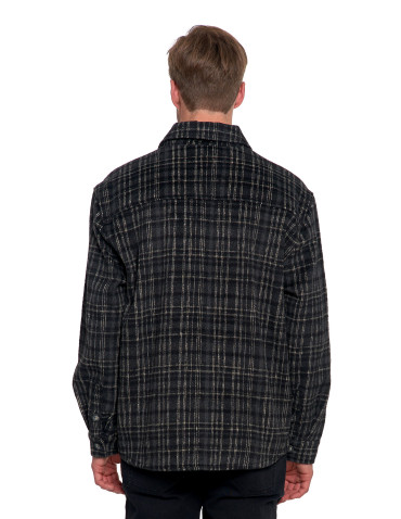 Odzież wierzchnia - Męska kurtka flanelowa w kratkę z kieszeniami WZÓR 2 - produkt 5