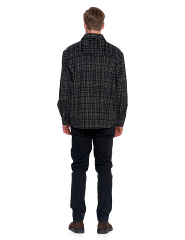 Odzież wierzchnia - Męska kurtka flanelowa w kratkę z kieszeniami WZÓR 2 - produkt 13