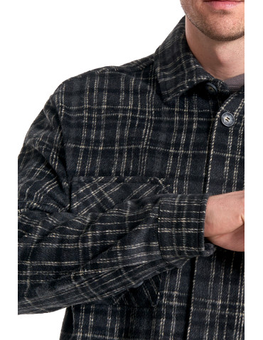 Odzież wierzchnia - Męska kurtka flanelowa w kratkę z kieszeniami WZÓR 2 - produkt 7