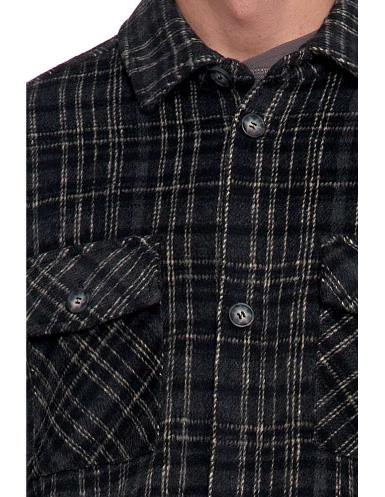 Odzież wierzchnia - Męska kurtka flanelowa w kratkę z kieszeniami WZÓR 2 - produkt moraj.pl 6