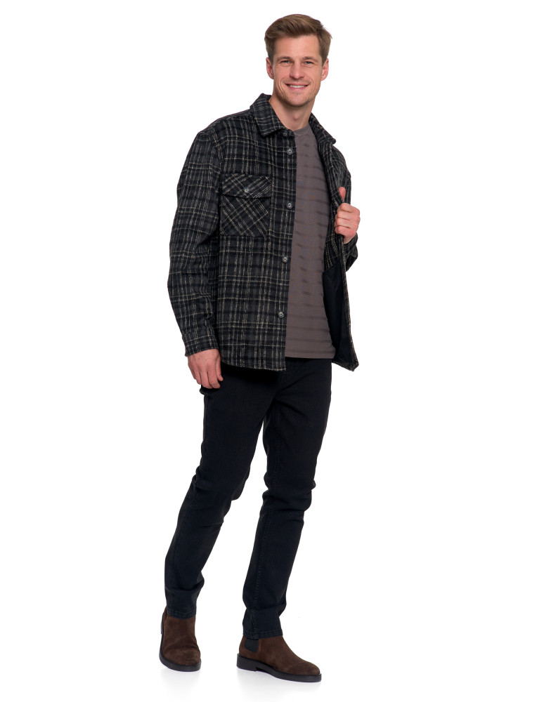 Odzież wierzchnia - Męska kurtka flanelowa w kratkę z kieszeniami WZÓR 2 - produkt moraj.pl 9