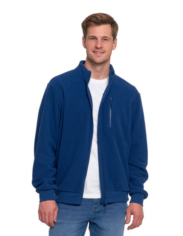 Odzież wierzchnia - Polar męski zapinany na zamek ze stójką i kieszeniami JEANS - produkt 8