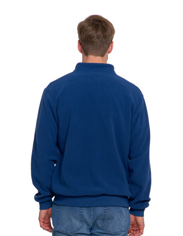 Odzież wierzchnia - Polar męski zapinany na zamek ze stójką i kieszeniami JEANS - produkt 2