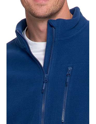 Odzież wierzchnia - Polar męski zapinany na zamek ze stójką i kieszeniami JEANS - produkt 3