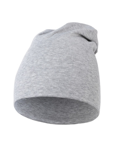 Czapki - Cienka czapka damska przejściowa jednokolorowa SZARY - produkt 1