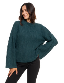Damski sweter luźny z szerokimi rękawami