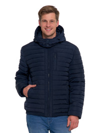 Męska kurtka pikowana z odpinanym kapturem - produkt 2