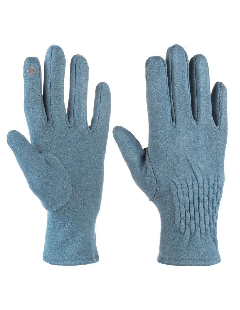 Rękawiczki damskie - Rękawiczki damskie z ociepleniem i funkcją dotykową TURKUSOWY - produkt moraj.pl 1