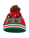 Czapka świąteczna LED z pomponem WZÓR 2