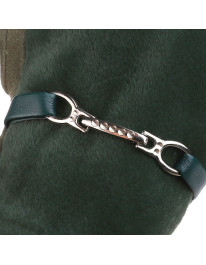 Eleganckie rękawiczki damskie zamszowe z klamrą  - produkt 2