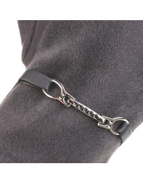 Eleganckie rękawiczki damskie zamszowe z klamrą  - produkt 2