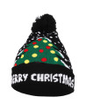 Czapka świąteczna LED z pomponem WZÓR 1