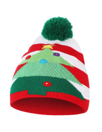 Czapka świąteczna LED z pomponem