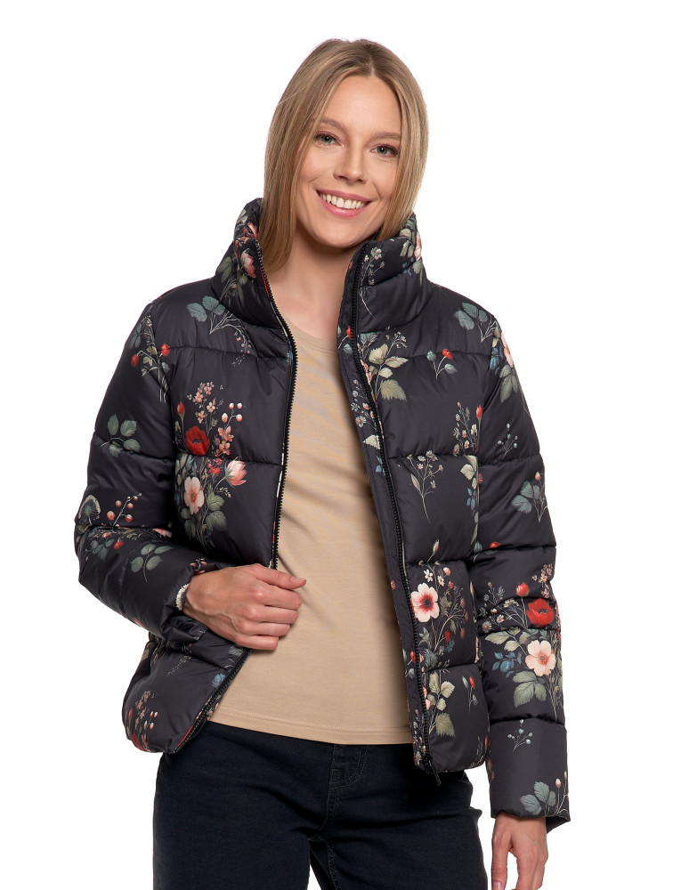 Odzież wierzchnia - Damska kurtka pikowana krótka z wysoką stójką WZÓR  - produkt moraj.pl 9