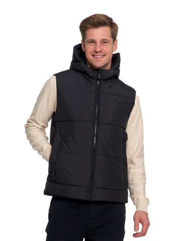Męska kamizelka pikowana z kapturem bezrękawnik  - produkt 2