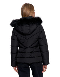 Damska kurtka pikowana z futerkiem - produkt 2