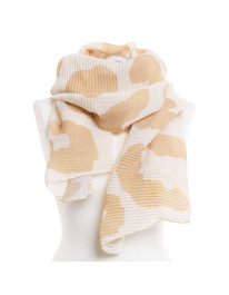 Cienki szal damski plisowany