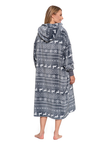 Piżamy - Kocobluza unisex luźna SZARY - produkt 7