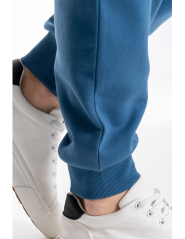 Spodnie - Spodnie dresowe męskie joggery ocieplane z kieszeniami JEANS - produkt 8