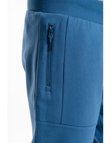 Spodnie - Spodnie dresowe męskie joggery ocieplane z kieszeniami JEANS - produkt 5