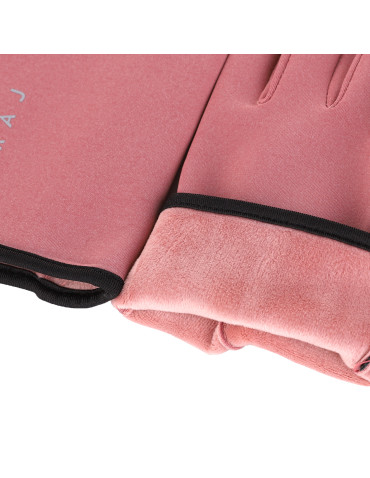 Rękawiczki damskie - Rękawiczki damskie sportowe z ociepleniem i funkcją dotykową RÓŻOWY - produkt 4