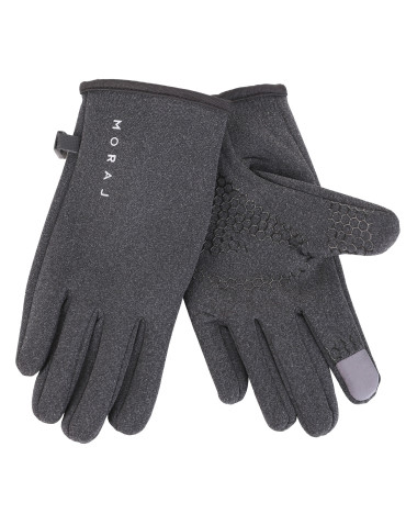 Rękawiczki damskie - Rękawiczki damskie sportowe z ociepleniem i funkcją dotykową GRAFITOWY - produkt 3