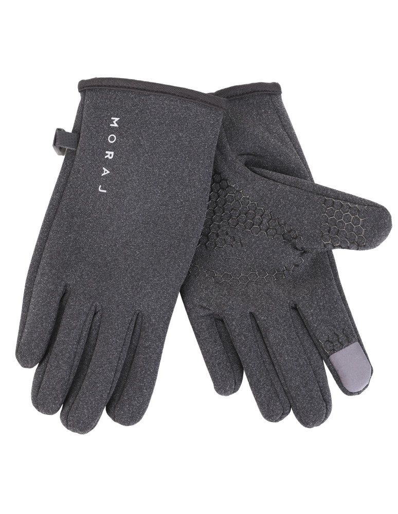 Rękawiczki damskie - Rękawiczki damskie sportowe z ociepleniem i funkcją dotykową GRAFITOWY  - produkt moraj.pl 3